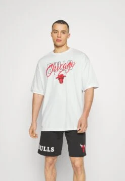 NEW ERA NBA CHICAGO BULLS SCRIPT TEE - Fanartikel