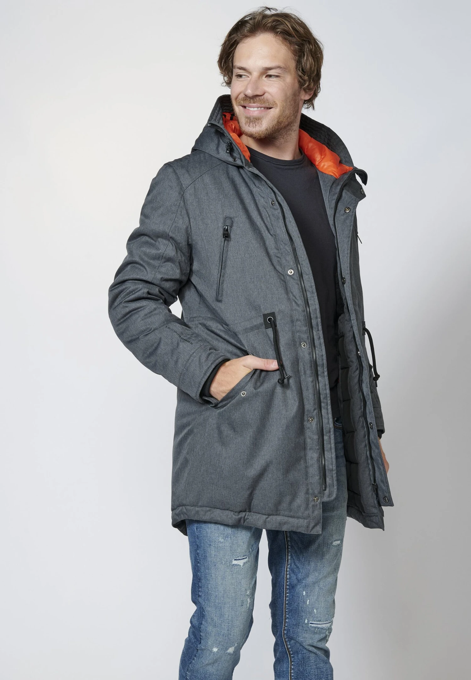 Koroshi Halflange Jas 7 Koroshi Halflange Jas - Afbeelding 5