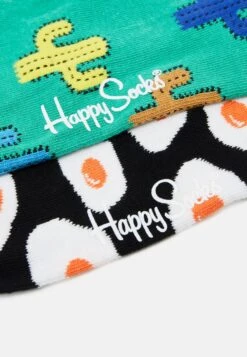 Happy Socks SUNNY SIDE CACTUS LOW UNISEX 2 PACK - Sokken