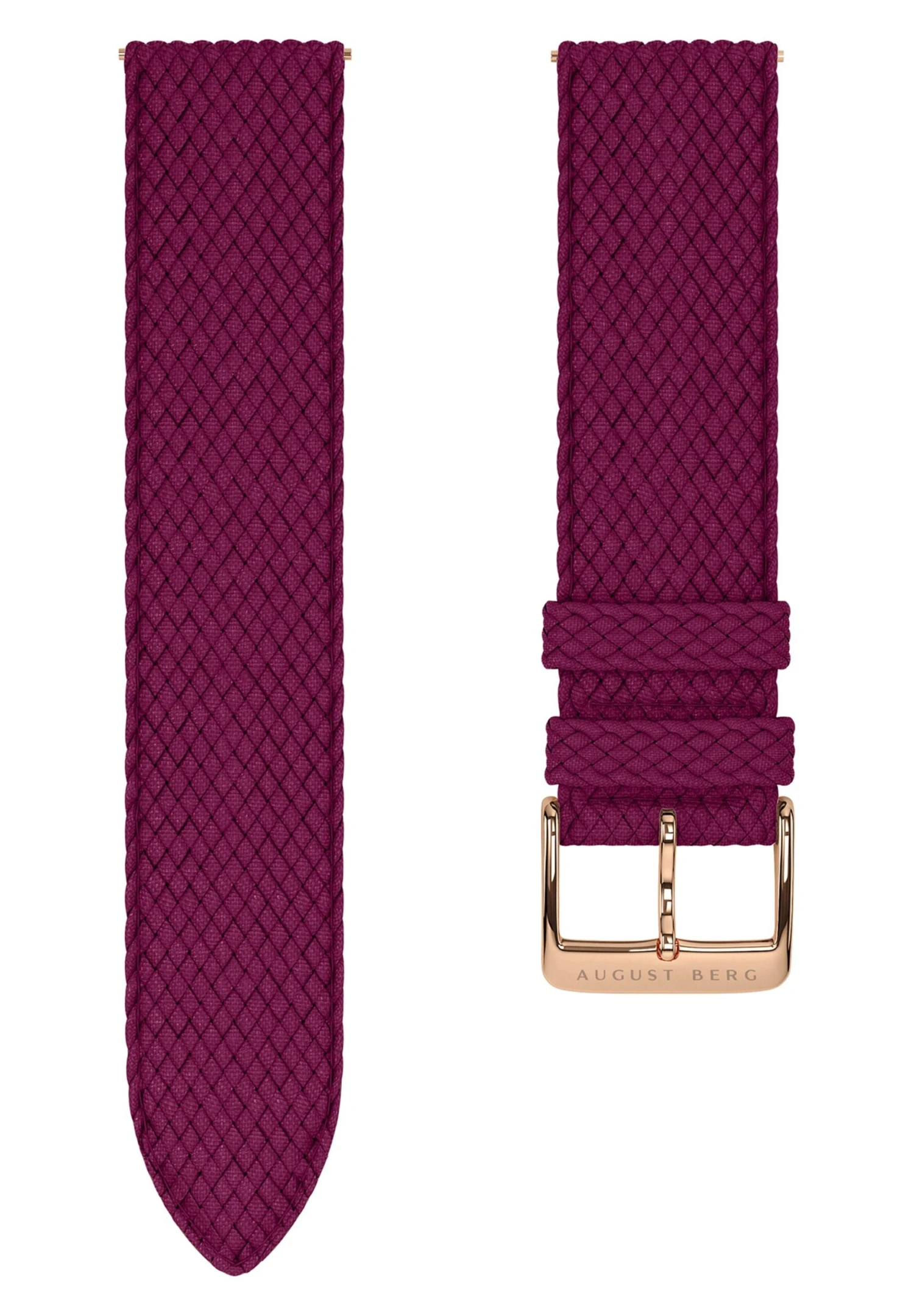 UHR MORRIS & CO ROSE GOLD RED PERLON 38MM - Horloge 5 UHR MORRIS & CO ROSE GOLD RED PERLON 38MM - Horloge - Afbeelding 3