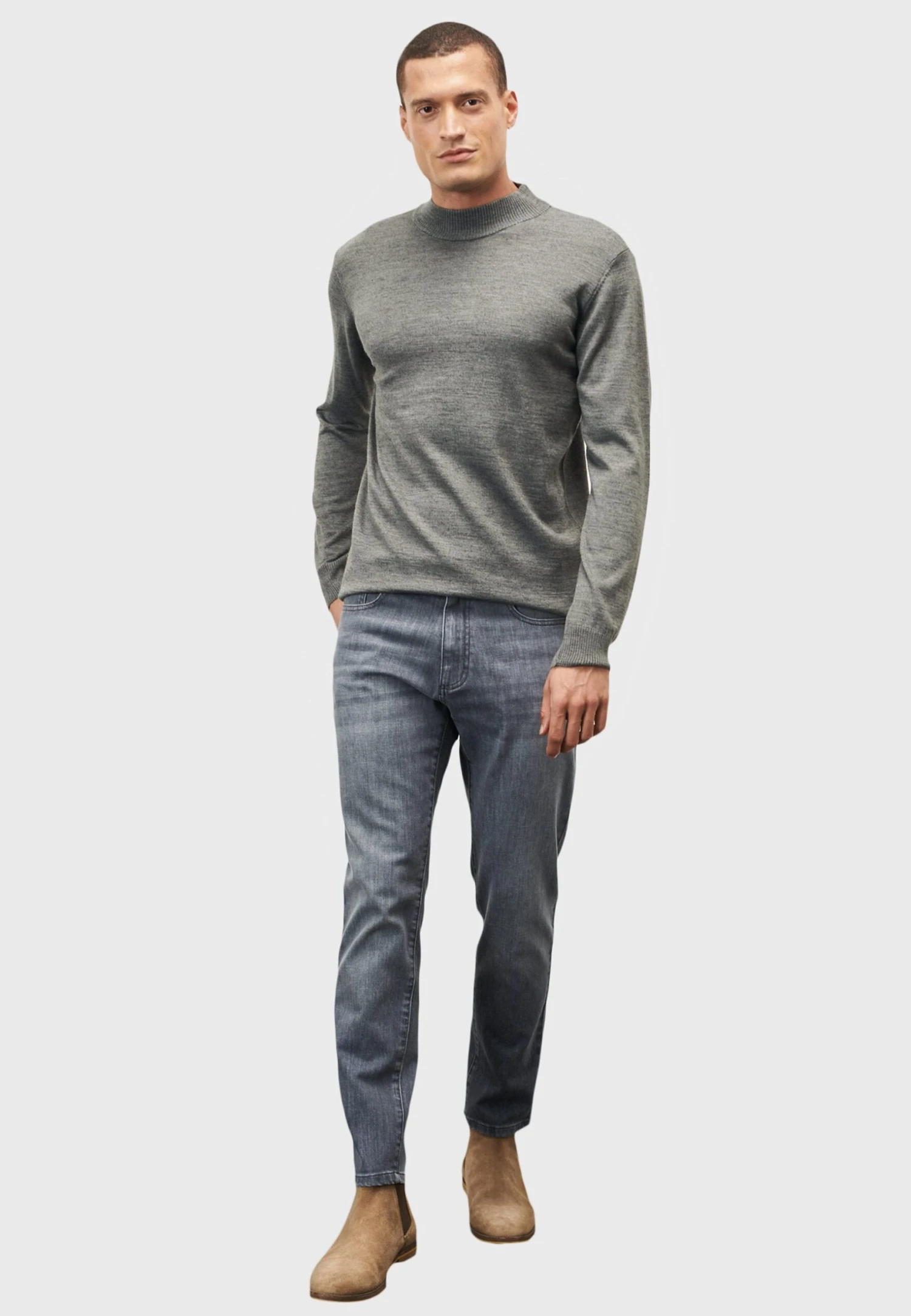 STANDARD FIT BASIC MOCK TURTLENECK - Trui 4 STANDARD FIT BASIC MOCK TURTLENECK - Trui - Afbeelding 2