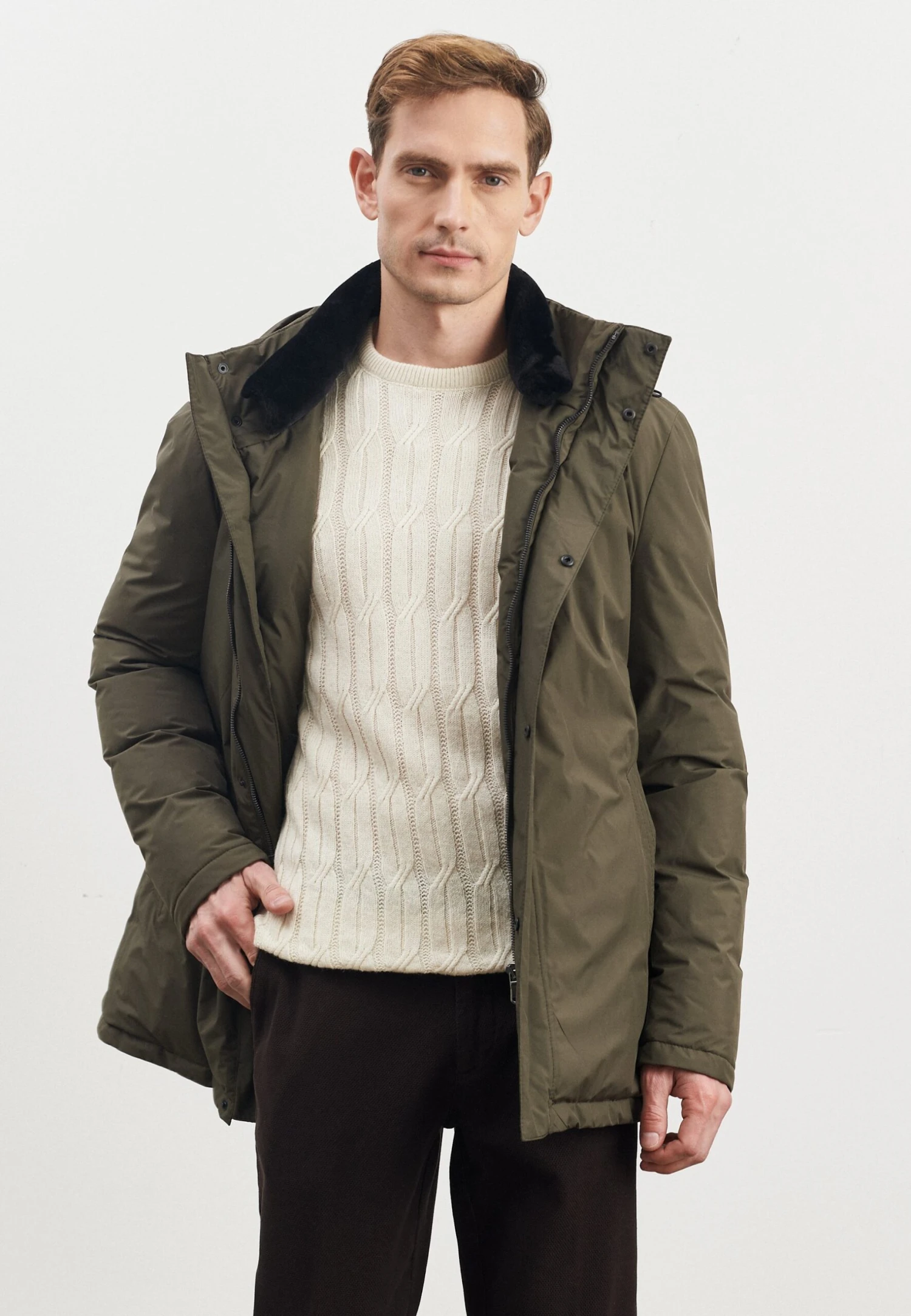 STANDARD FIT PLAIN - Winterjas 5 STANDARD FIT PLAIN - Winterjas - Afbeelding 3