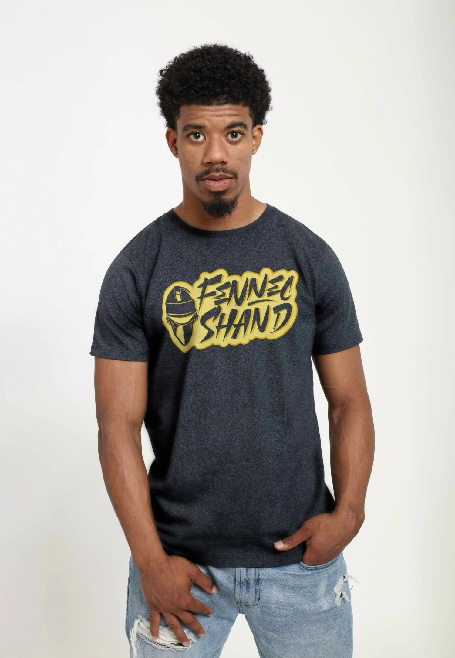 Henry Tiger BOOK OF BOBA FETT FENNEC SHAND TEXT LOGO UNISEX - T-shirt Print 5 Henry Tiger BOOK OF BOBA FETT FENNEC SHAND TEXT LOGO UNISEX - T-shirt Print - Afbeelding 3