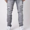 AVEC EMPIÈCEMENTS STYLE PATCH - Slim Fit Jeans 1 AVEC EMPIÈCEMENTS STYLE PATCH - Slim Fit Jeans -Heren Kleding Winkel 435414eda18a48c4b876ad0549ef27b7