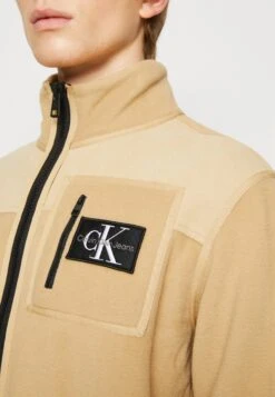 Calvin Klein Jeans BLOCKING ZIP THROUGH - Fleecejas -Heren Kleding Winkel 4423fb3ef4674122ba46f8fbd899caf4
