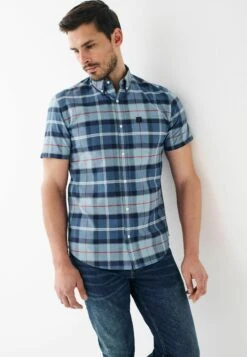 Next STRETCH OXFORD CHECK SHORT SLEEVE STANDARD - Overhemd