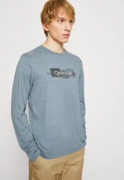 Calvin Klein BOX STRIPED LOGO - Longsleeve -Heren Kleding Winkel 56beea46cfd9419aac124ceefeab5d1c
