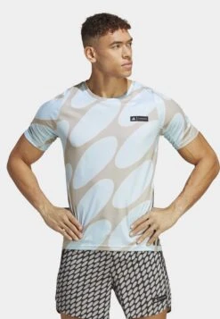 ADIDAS PERFORMANCE X MARIMEKKO RUN ICONS STRIPES - T-shirt Print