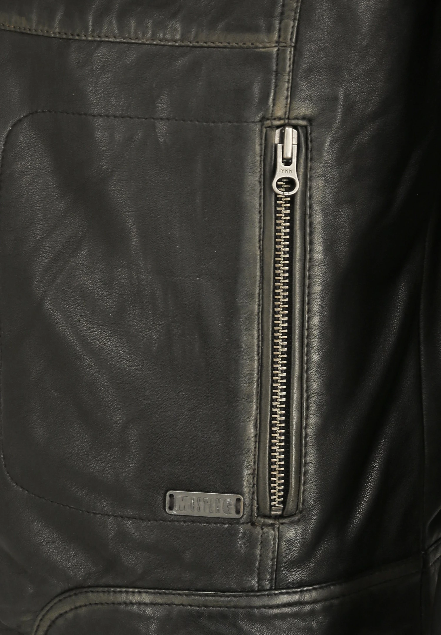 Mustang STEHKRAGEN - Leren Jas 5 Mustang STEHKRAGEN - Leren Jas - Afbeelding 3