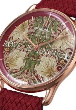 UHR MORRIS & CO ROSE GOLD RED PERLON 38MM - Horloge