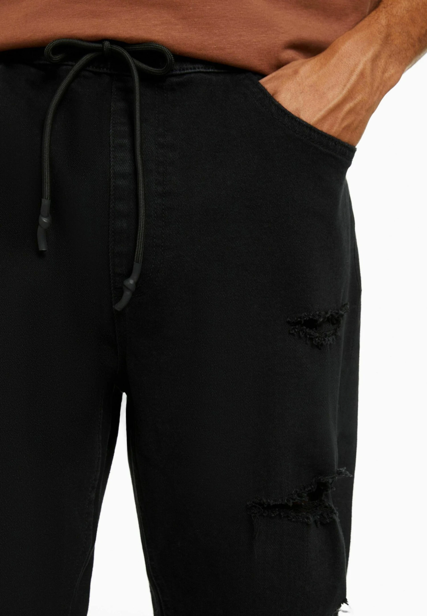 BERSHKA RIPPED - Jeans Tapered Fit 5 BERSHKA RIPPED - Jeans Tapered Fit - Afbeelding 3