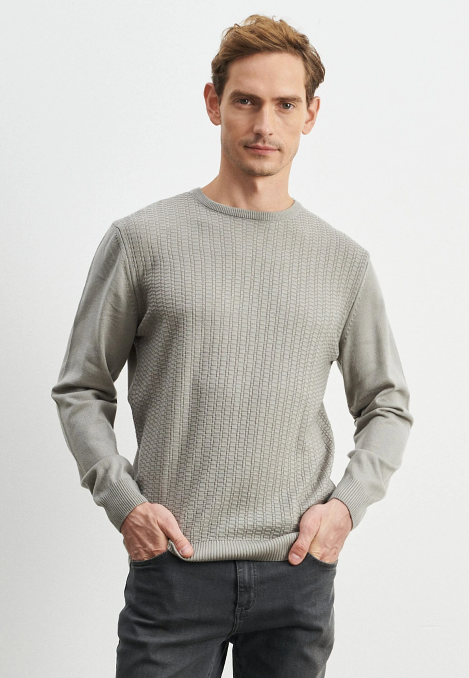 STANDARD FIT O COLLAR - Trui 3 STANDARD FIT O COLLAR - Trui