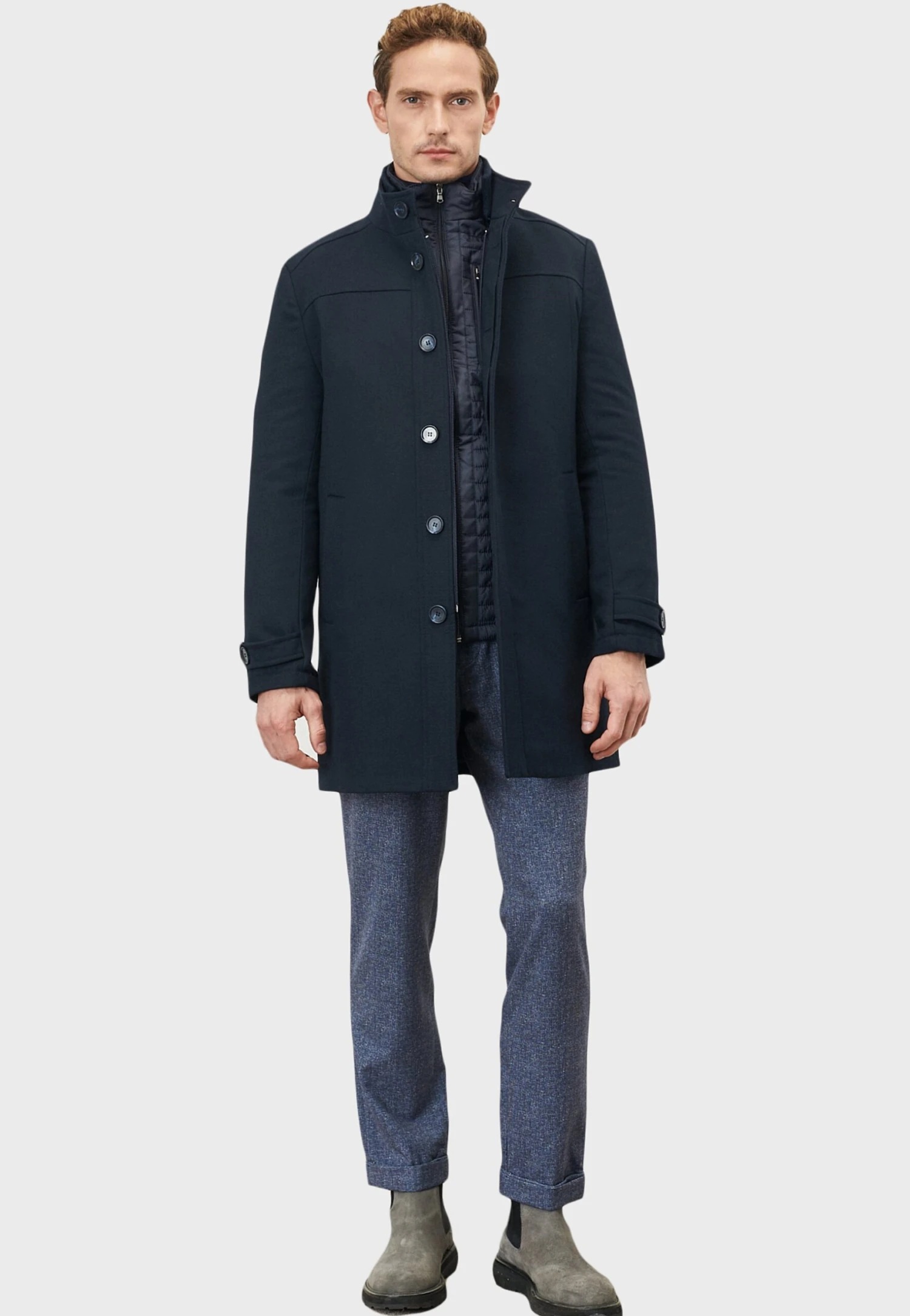 STANDARD FIT FIGURED - Halflange Jas 4 STANDARD FIT FIGURED - Halflange Jas - Afbeelding 2