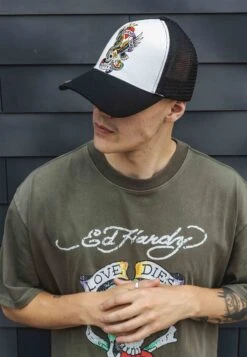 Ed Hardy TWILL FRONT MESH TRUCKER - Pet 10 Ed Hardy TWILL FRONT MESH TRUCKER - Pet -Heren Kleding Winkel 9b4649fa39f24e7eb52002cc650fc5c8