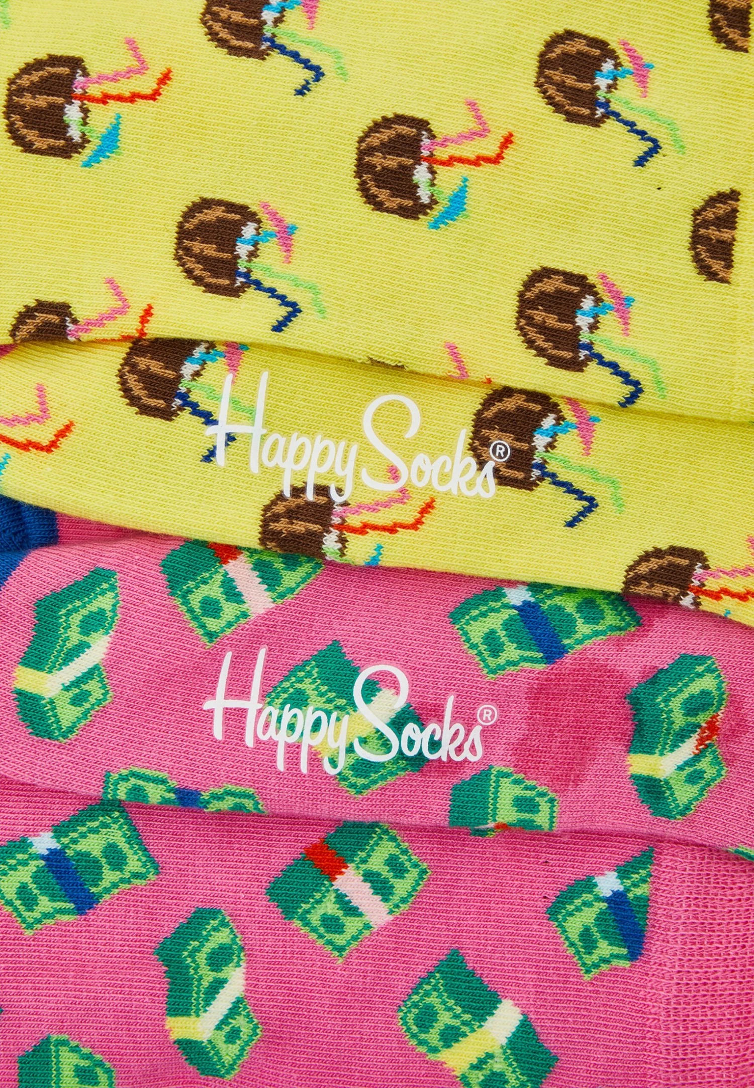Happy Socks COCONUT MONEY UNISEX 2 PACK - Sokken 3 Happy Socks COCONUT MONEY UNISEX 2 PACK - Sokken