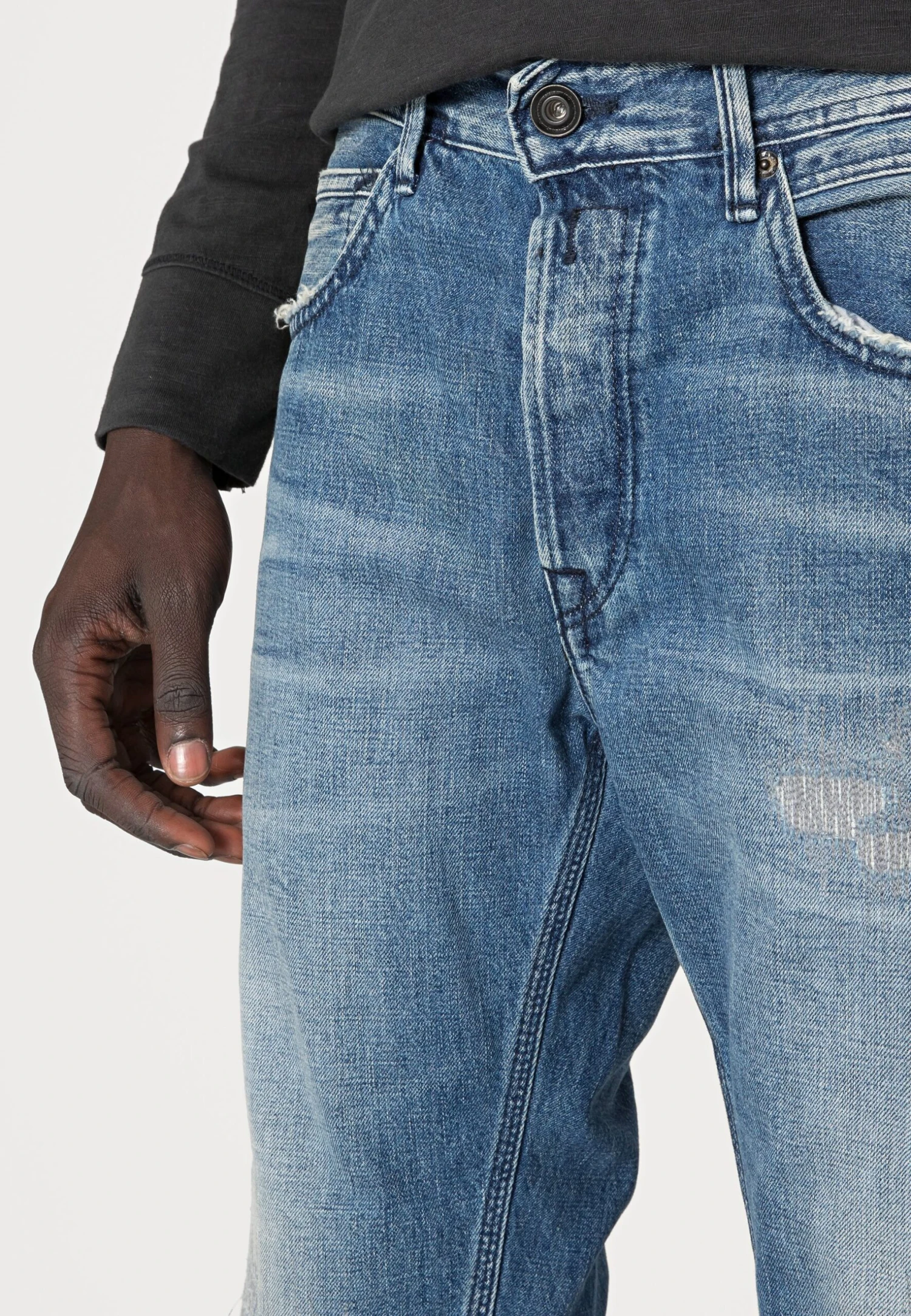 Replay WILLBI BROKEN EDGE - Jeans Tapered Fit 6 Replay WILLBI BROKEN EDGE - Jeans Tapered Fit - Afbeelding 4