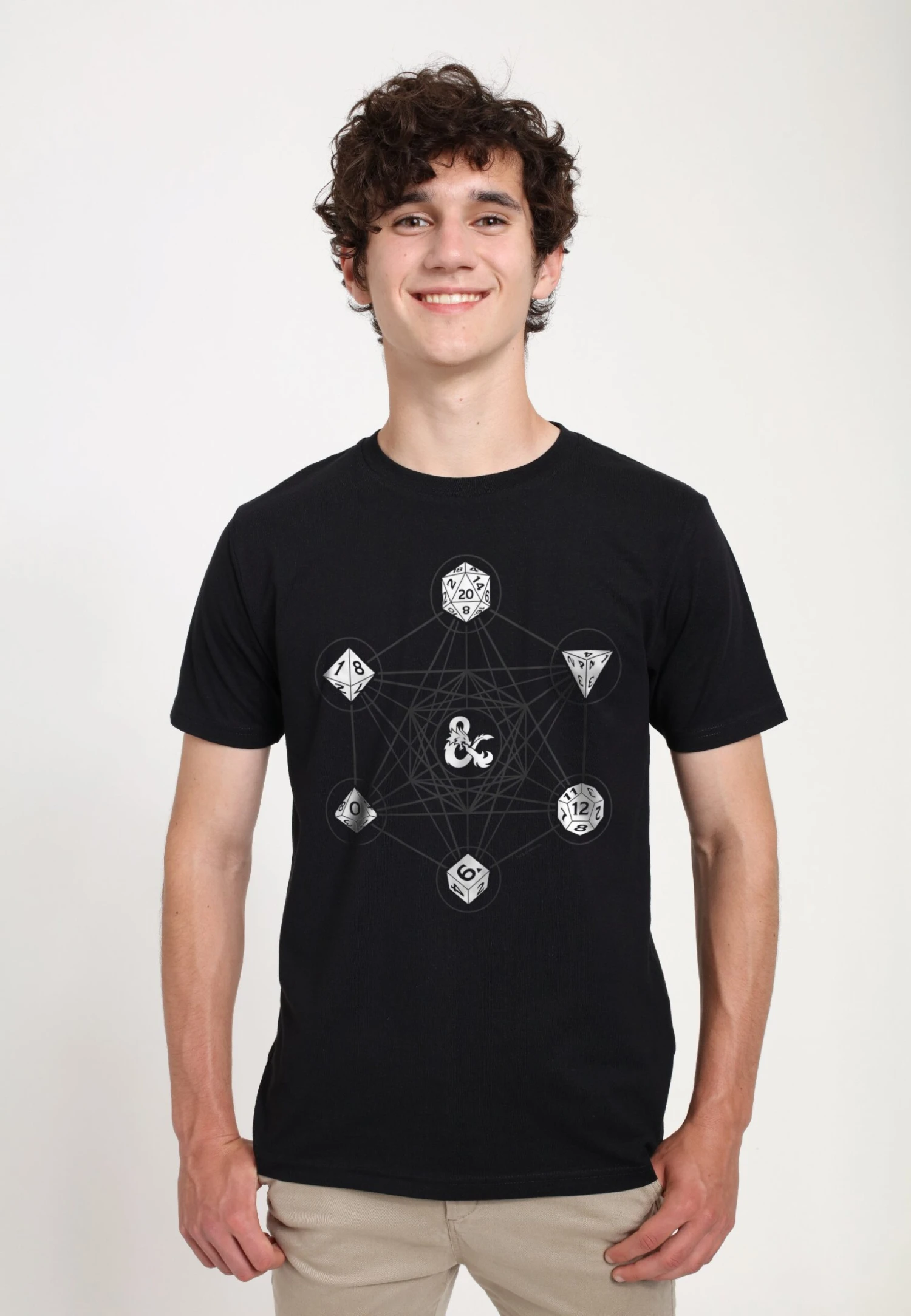 Henry Tiger DUNGEONS DRAGONS 6 DIE WITH METATRON GEOMETRY - T-shirt Print 3 Henry Tiger DUNGEONS DRAGONS 6 DIE WITH METATRON GEOMETRY - T-shirt Print