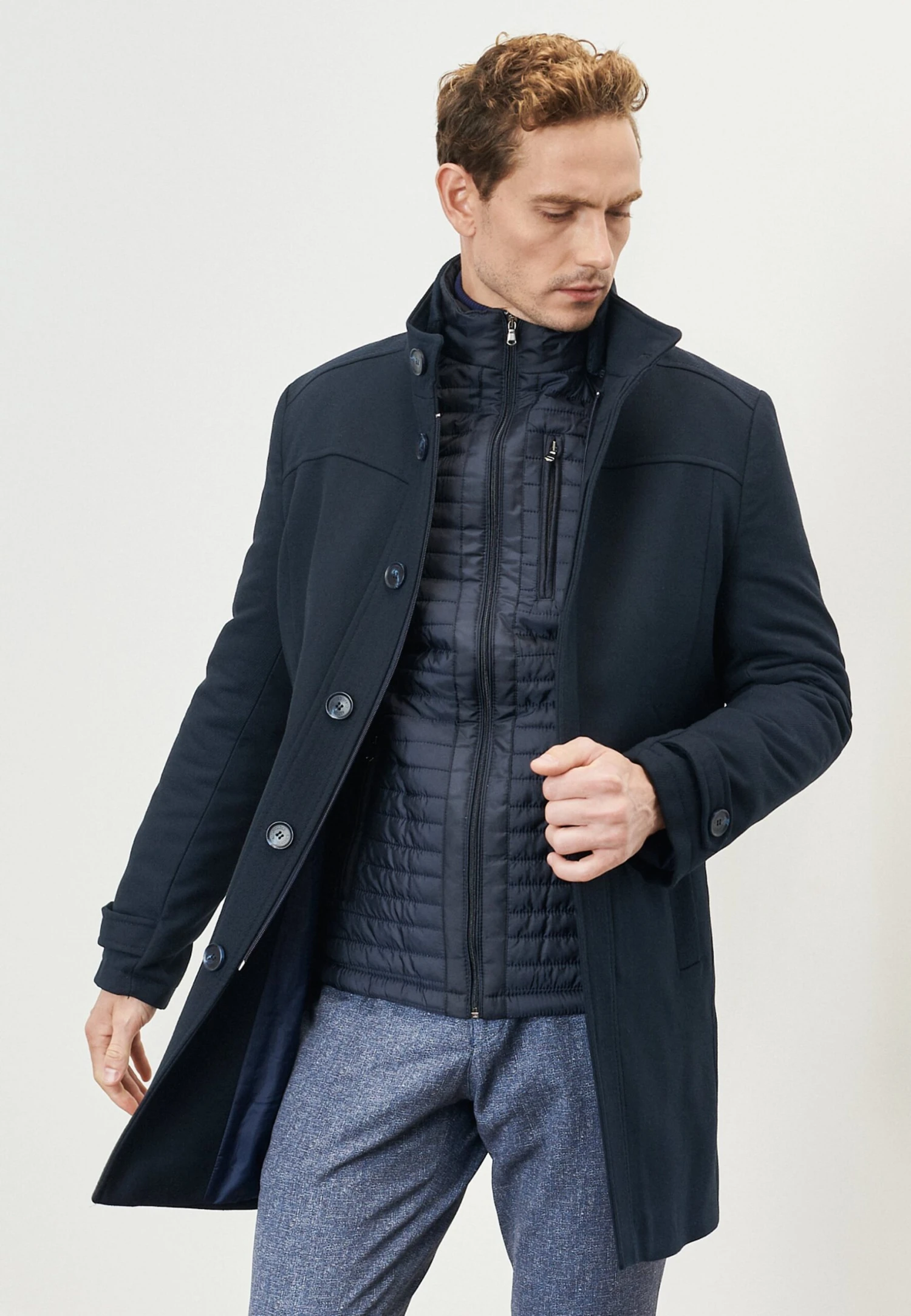 STANDARD FIT FIGURED - Halflange Jas 7 STANDARD FIT FIGURED - Halflange Jas - Afbeelding 5