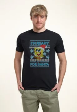 Henry Tiger SPONGEBOB SQUAREPANTS SANTA SPONGE - T-shirt Print