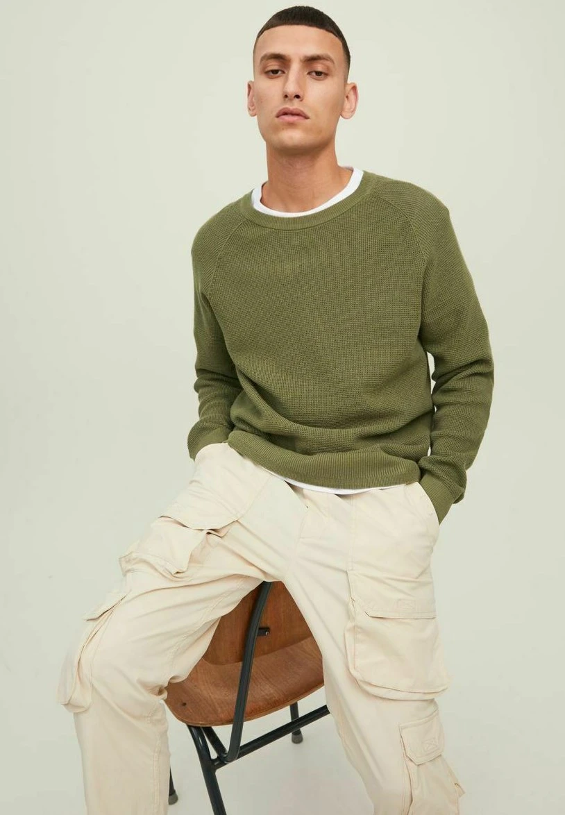 Jack & Jones JCOCLASSIC WAFFLE CREW NECK - Trui 8 Jack & Jones JCOCLASSIC WAFFLE CREW NECK - Trui - Afbeelding 6