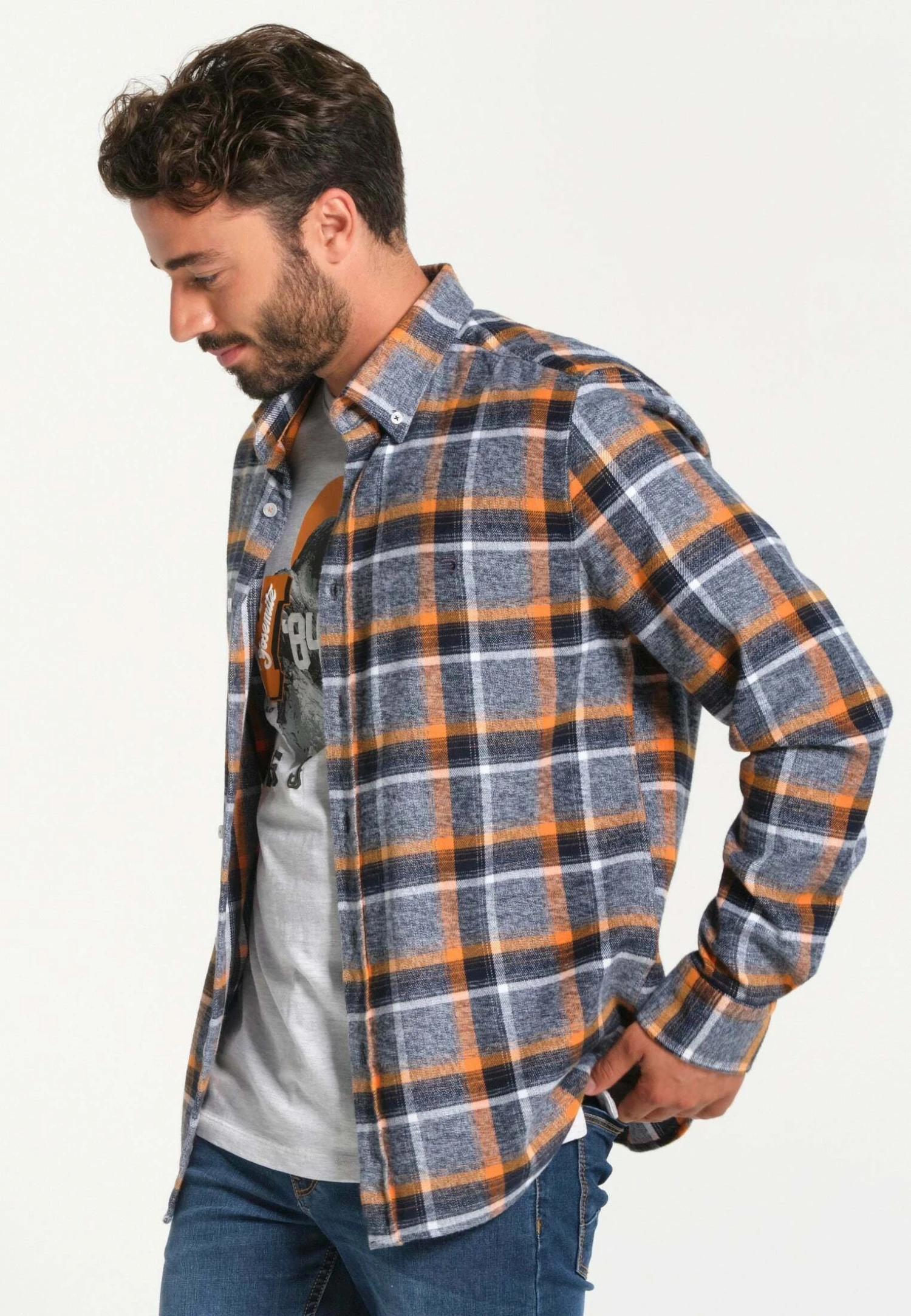 REGULAR FIT CHECKED FLANEL - Overhemd 7 REGULAR FIT CHECKED FLANEL - Overhemd - Afbeelding 5