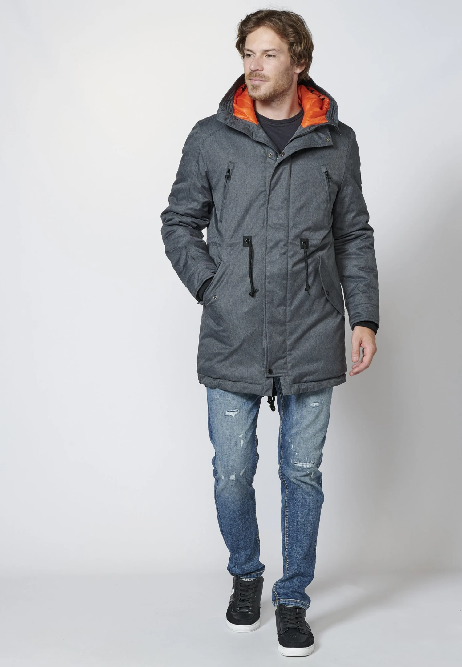 Koroshi Halflange Jas 4 Koroshi Halflange Jas - Afbeelding 2