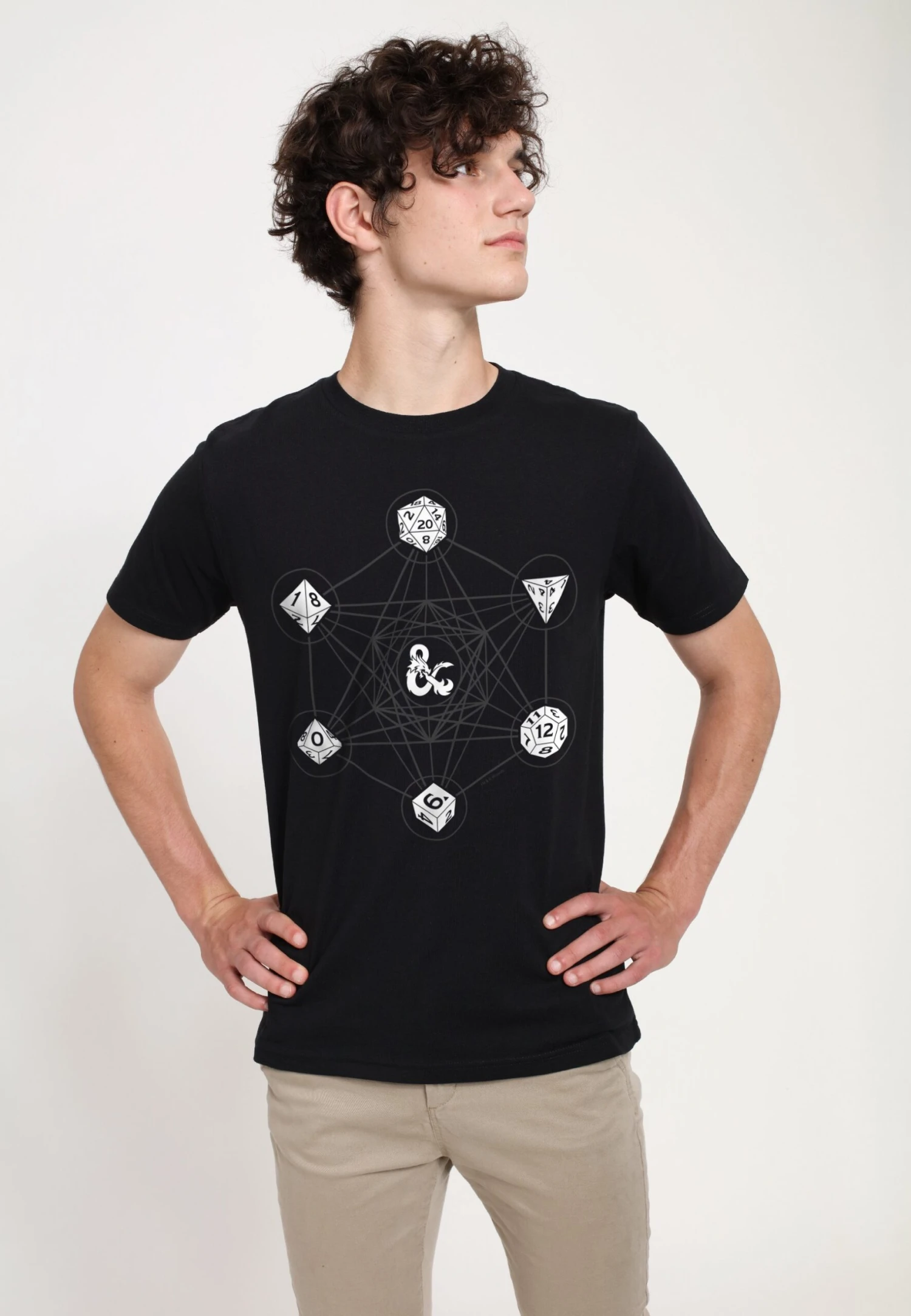 Henry Tiger DUNGEONS DRAGONS 6 DIE WITH METATRON GEOMETRY - T-shirt Print 5 Henry Tiger DUNGEONS DRAGONS 6 DIE WITH METATRON GEOMETRY - T-shirt Print - Afbeelding 3