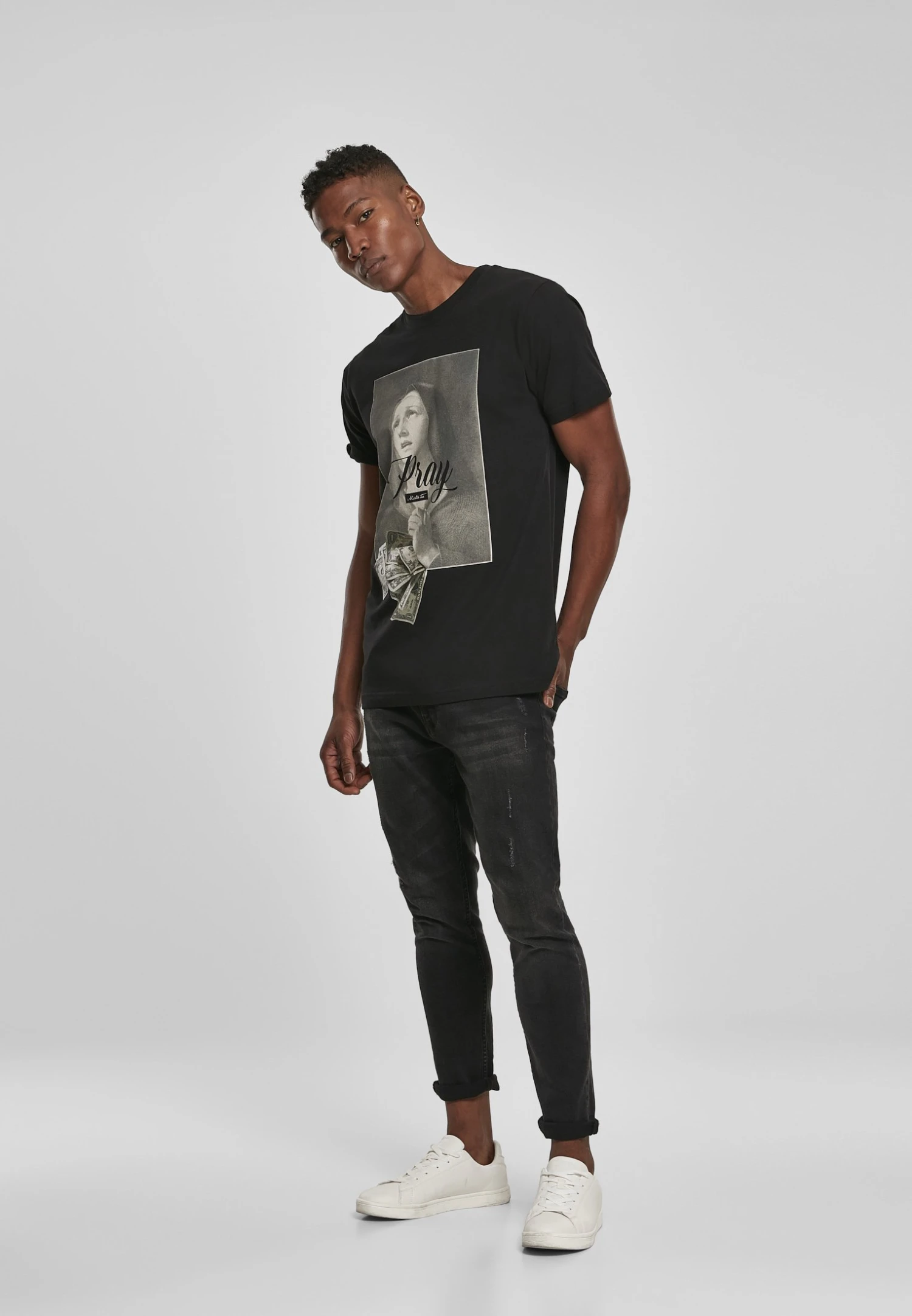 MISTER TEE PRAY DOLLAR - T-shirt Print 4 MISTER TEE PRAY DOLLAR - T-shirt Print - Afbeelding 2